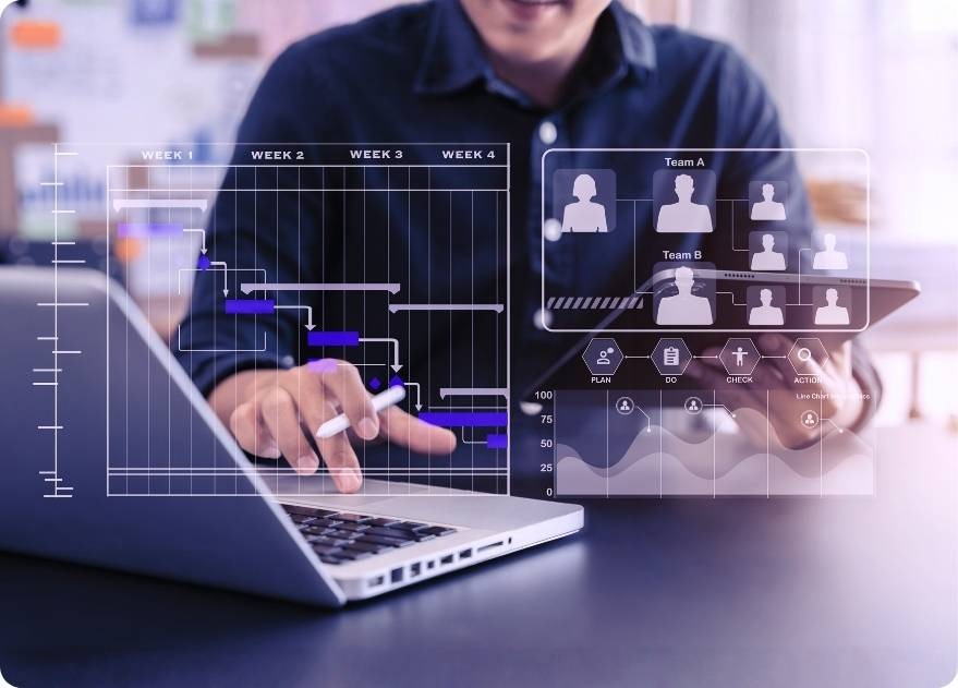 Construction workforce management across multiple construction projects with integrated HR and payroll reporting