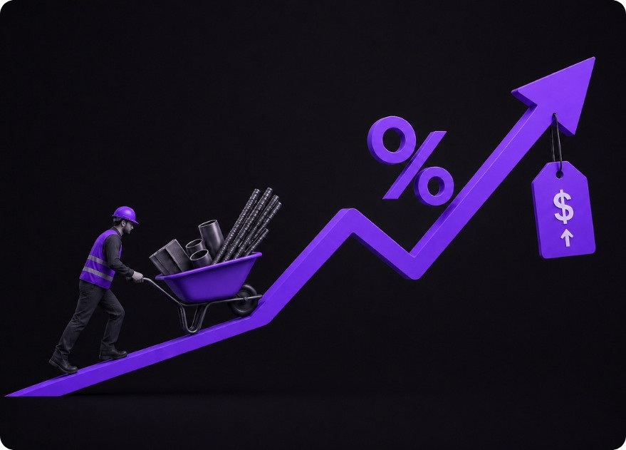 rising construction material costs and tariff impact on project budget in 2026