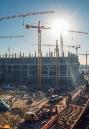 construction site in the works