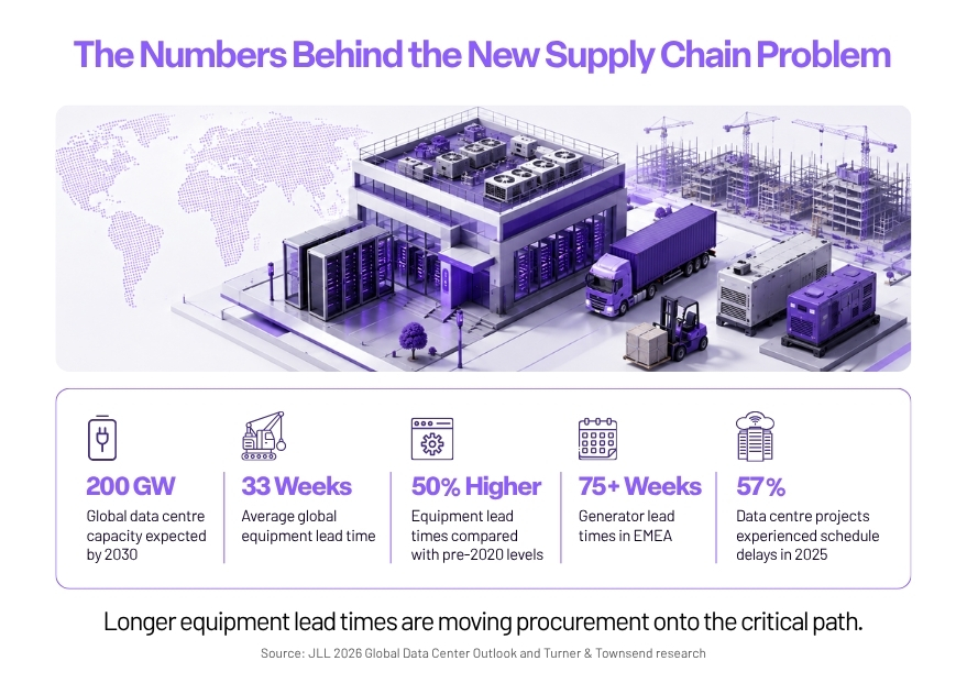 The stats behind the New Supply Chain Problem in Construction because of AI & Data Centres