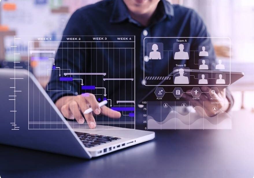 Construction workforce management across multiple construction projects with integrated HR and payroll reporting