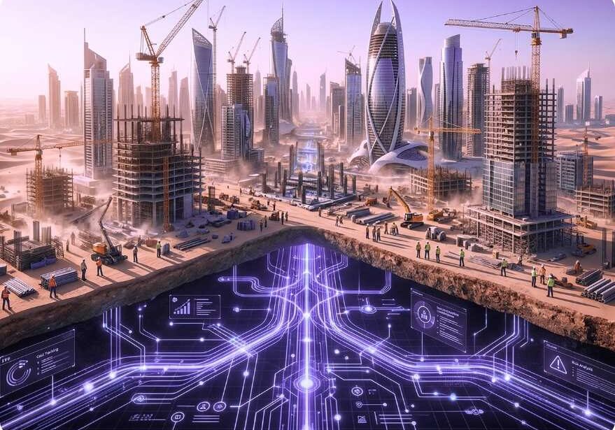 GCC construction megaprojects with digital infrastructure and real-time construction data integration
